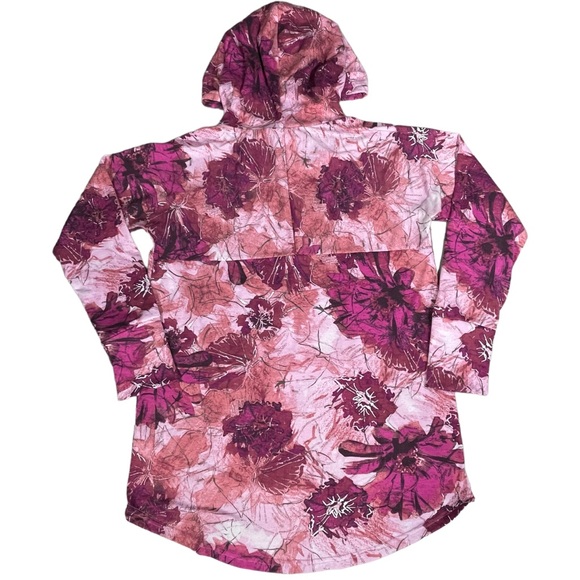 LuLaRoe size medium shades of pink floral hoodie with a kangaroo pocket EUC - Picture 4 of 9